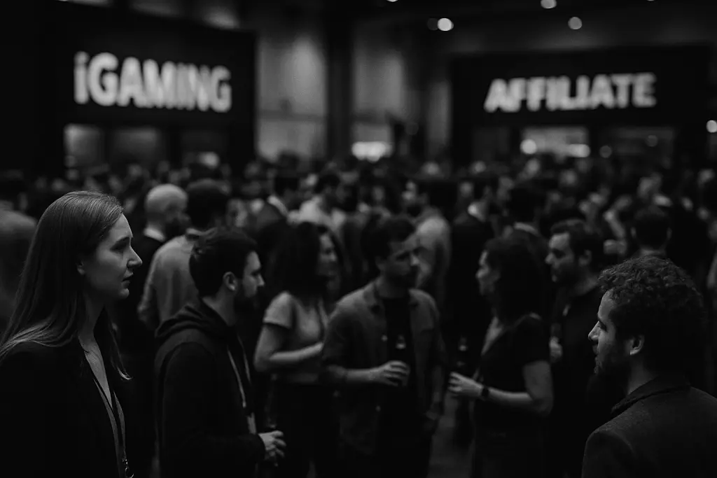 igaming affiliate conference image in black and white