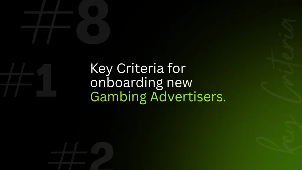 Key Criteria for evaluating new advertising partners