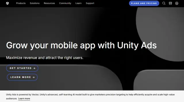 Unity Ads ad network and exchange